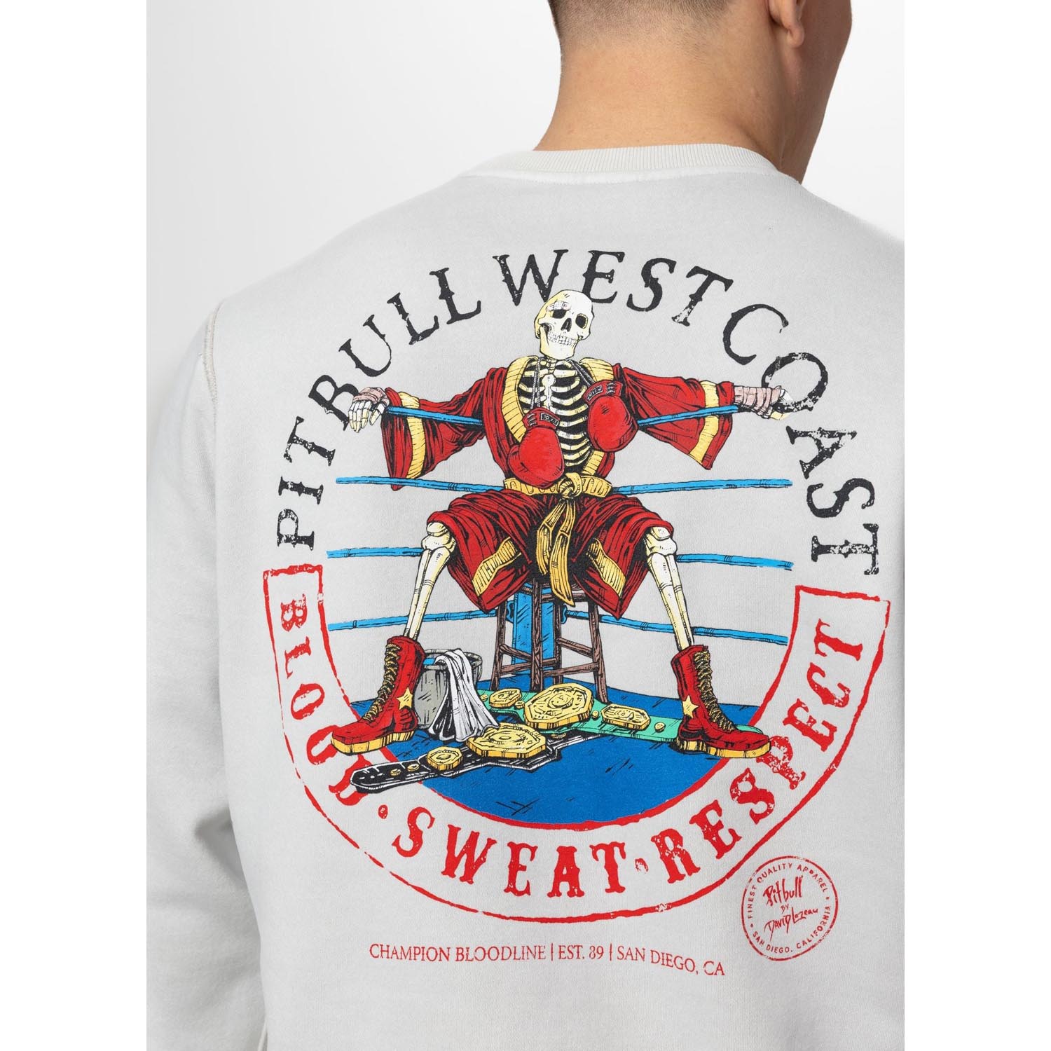 Pit Bull West Coast Pullover, Champion Bloodline, white, XXXL
