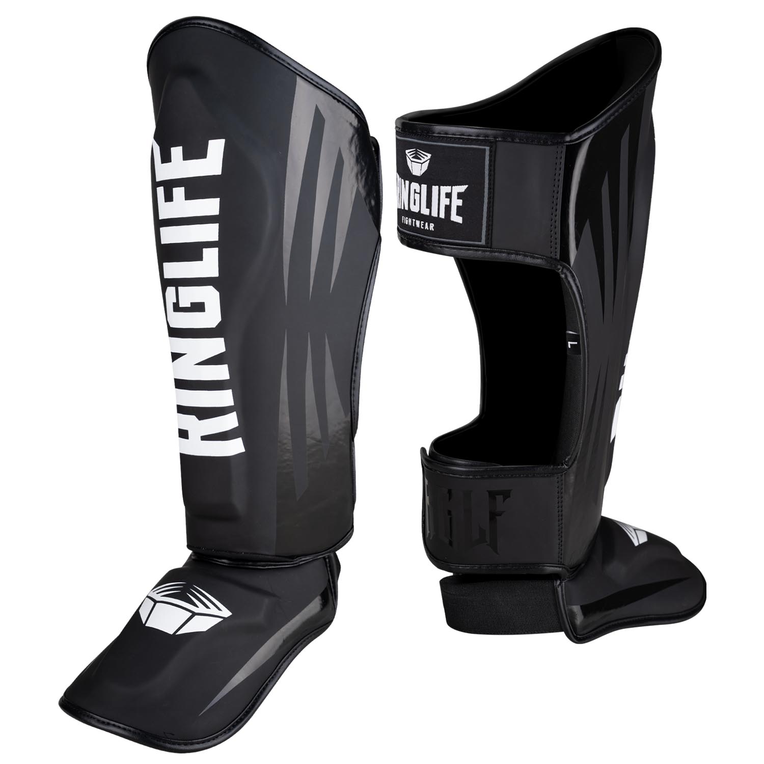 RINGLIFE Shin Guards - No.1 black-white L