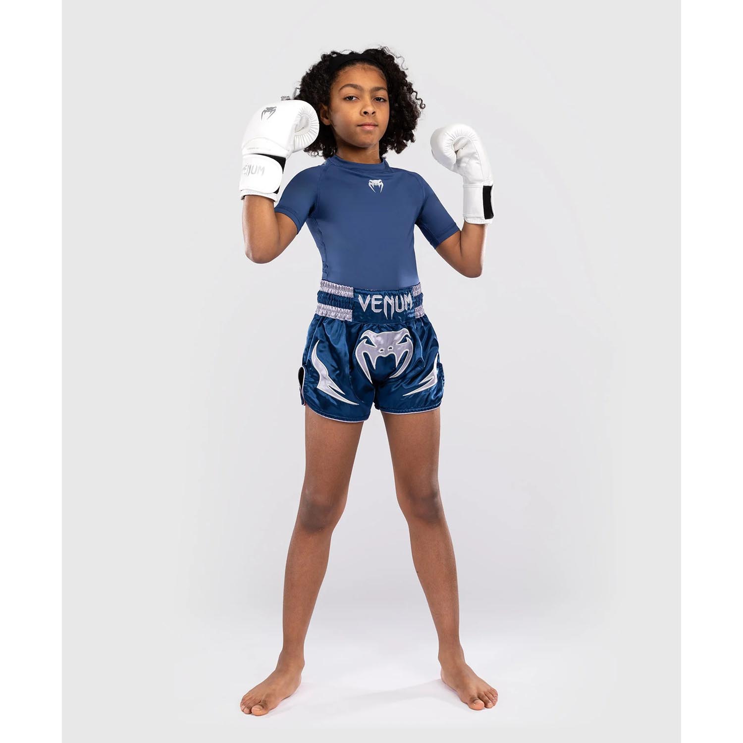 VENUM Muay Thai Shorts, Kids, Inferno, blue, 14 J