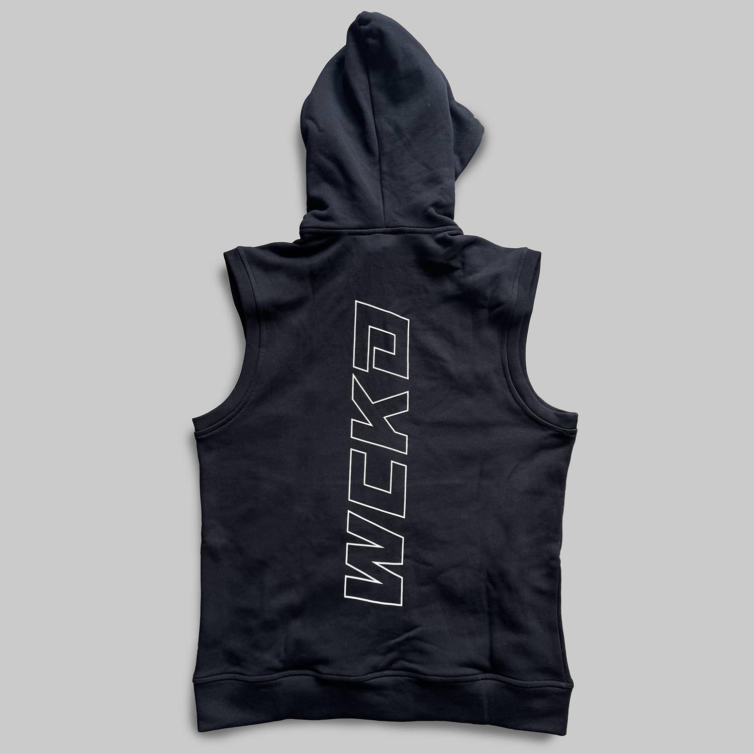 Wicked One Sleeveless Zip Hoody, Raw, black, XXL
