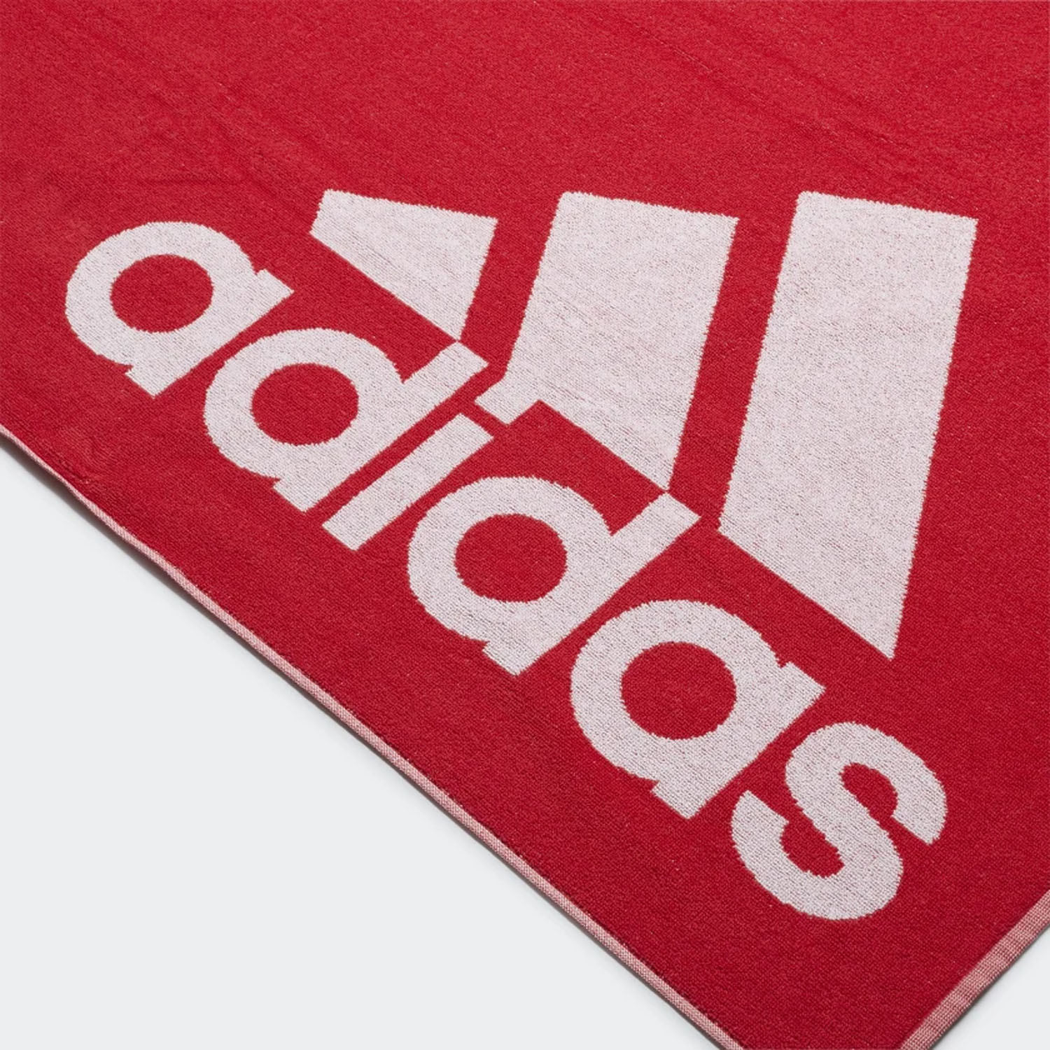 adidas Handtuch, T19, rot-weiß
