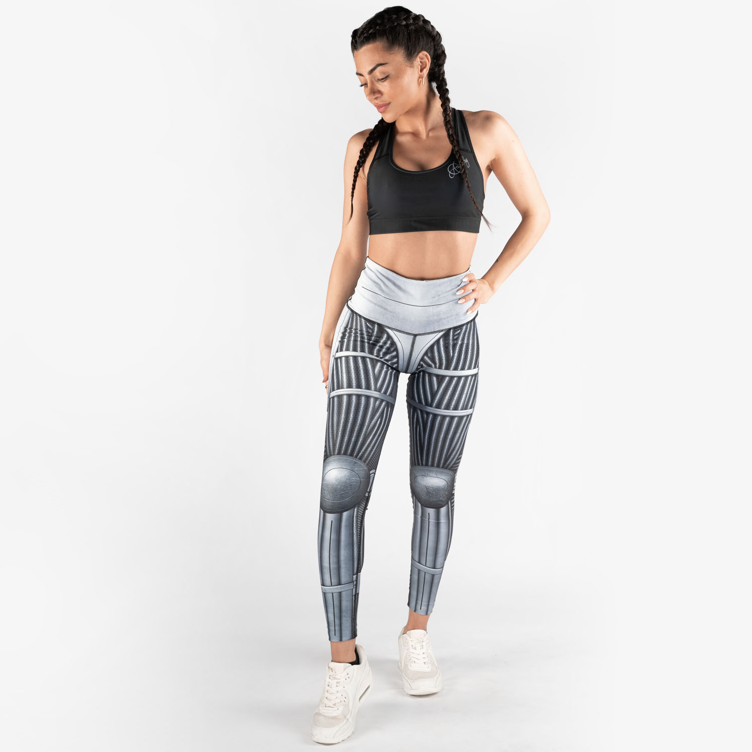 Anarchy Apparel Compression Leggings, Necronomicon, S