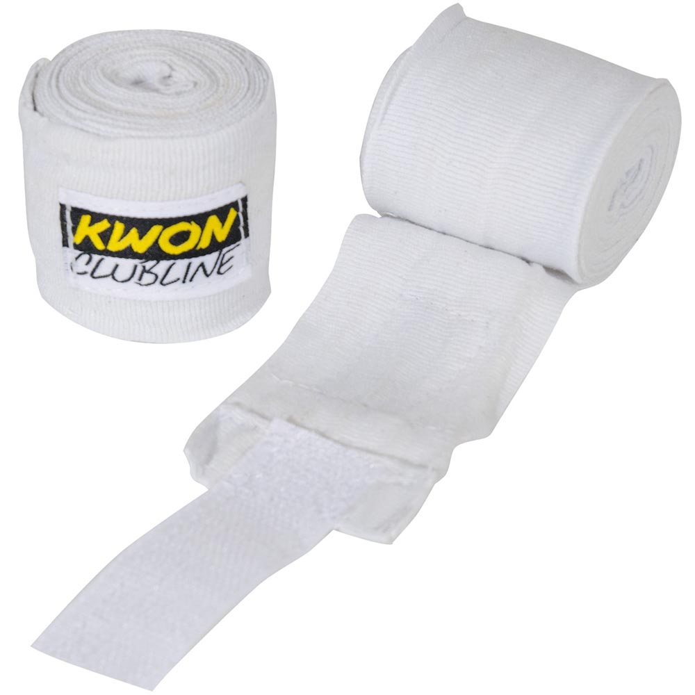 KWON Boxbandagen, Clubline, unelastisch, 2.5 m, blau