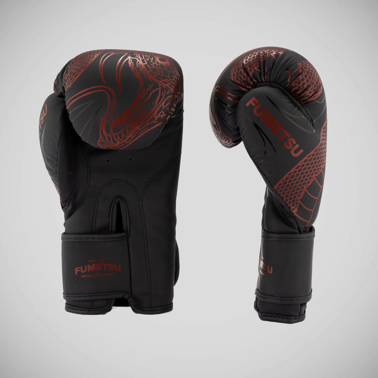 Fumetsu Boxing Gloves, Anaconda, black-red, 12 Oz
