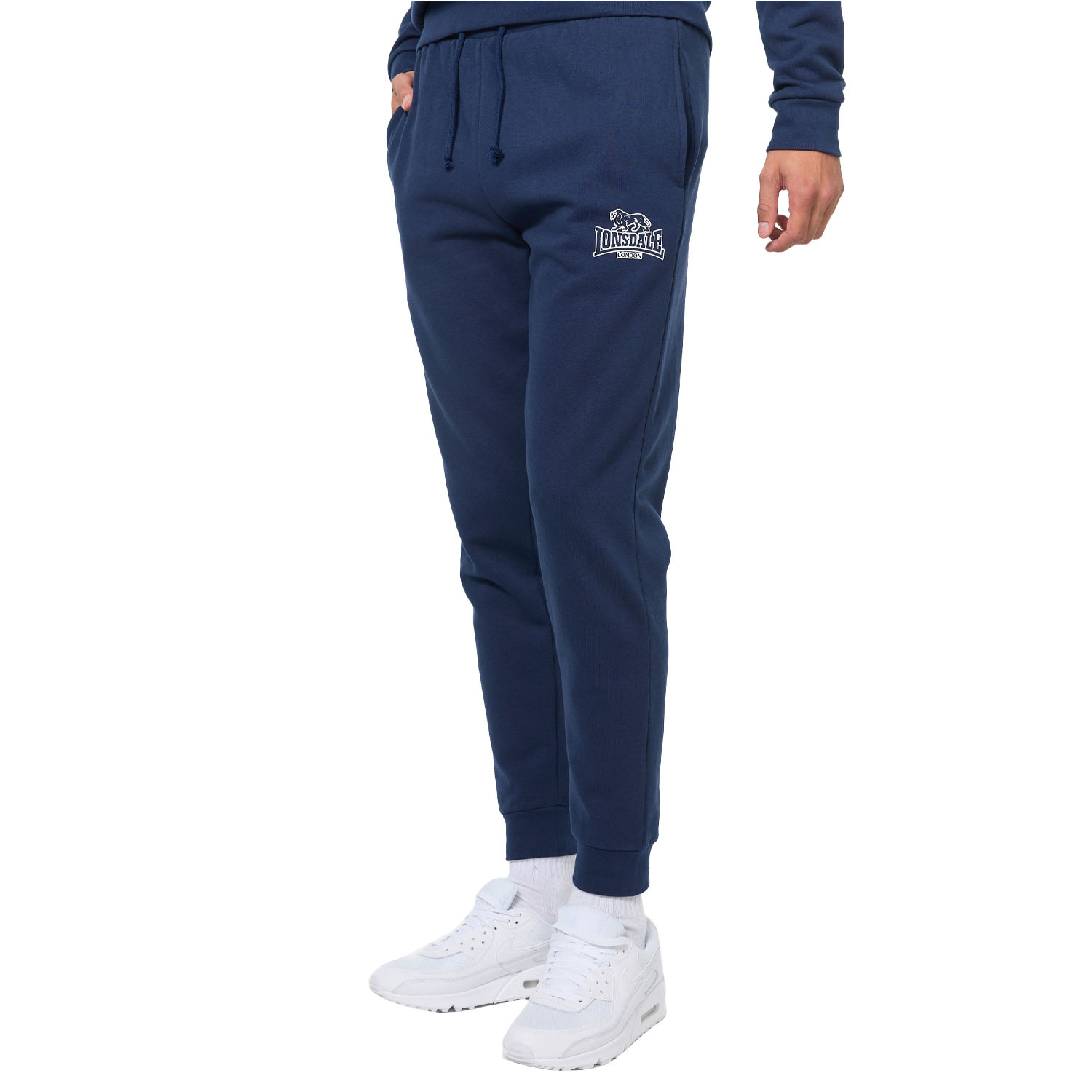 Lonsdale Jogging Pants, Rathven, navy-white, S