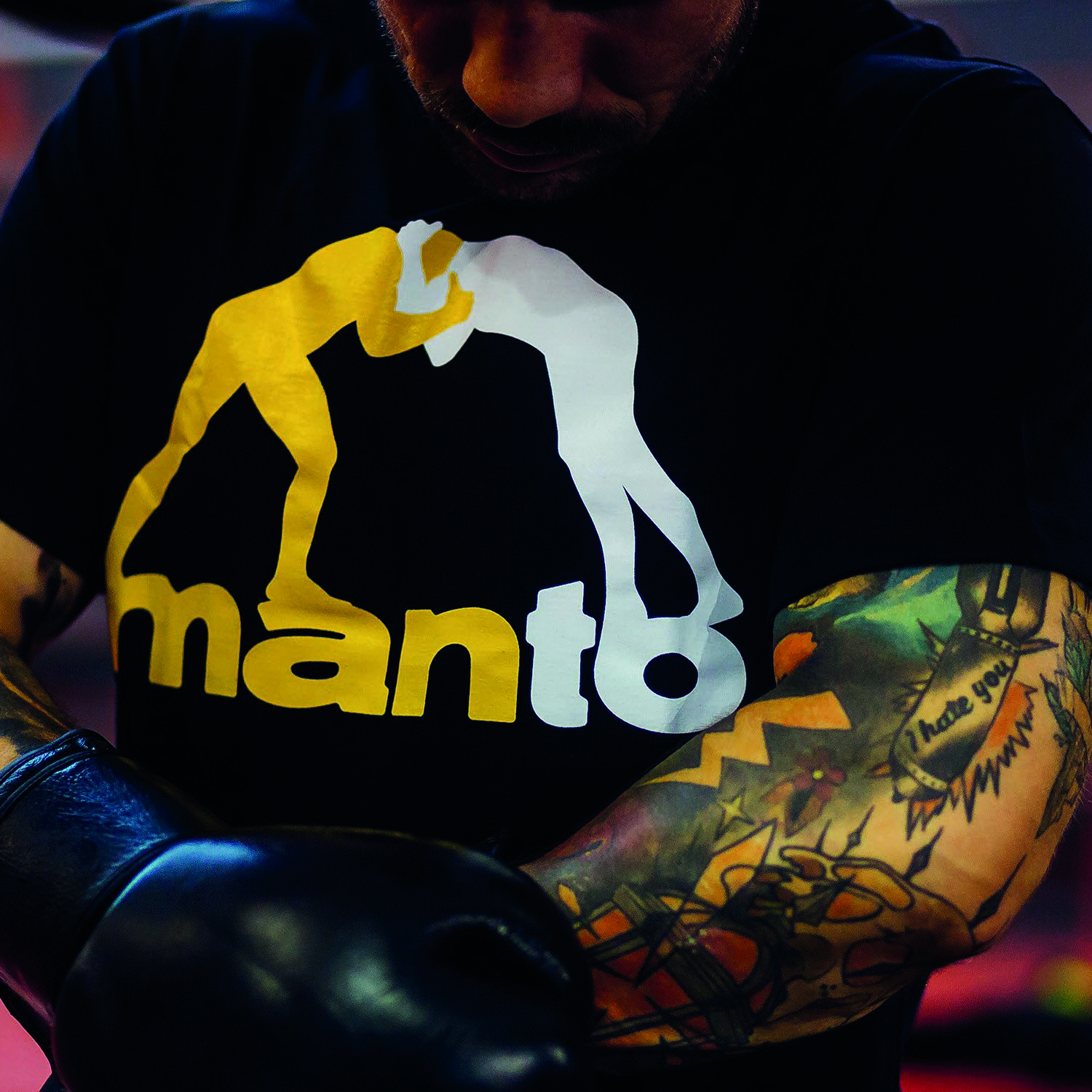 MANTO T-Shirt, Logo, black, XL