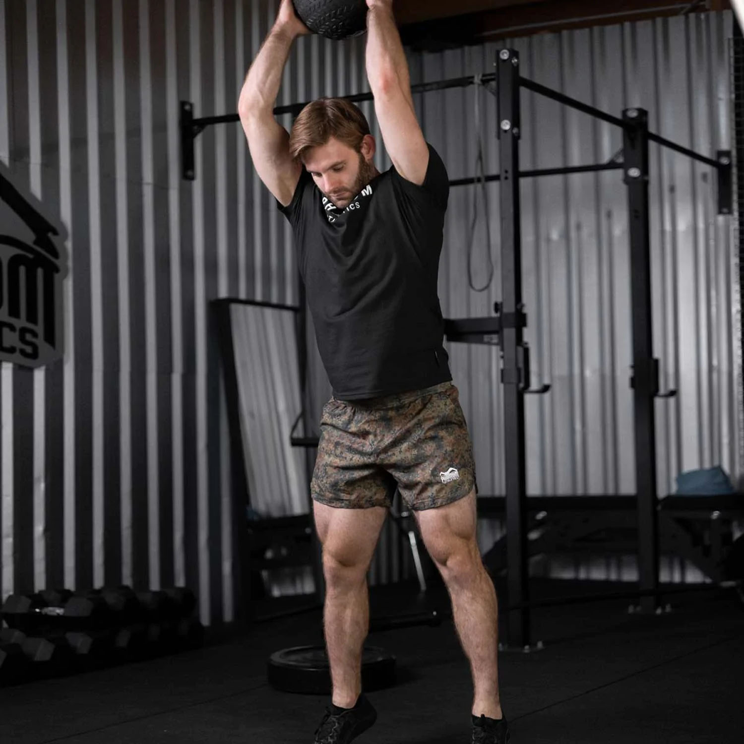 Phantom Athletics Fitness Shorts Laser ONE, camo, S