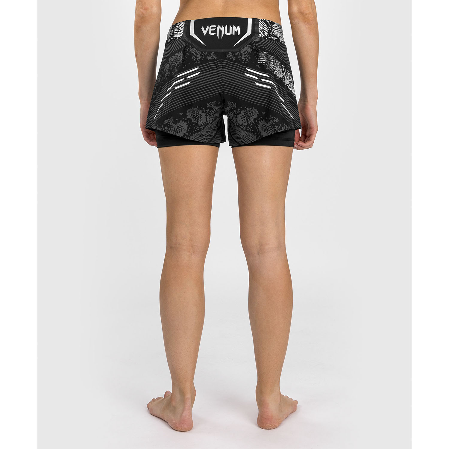 VENUM MMA Fight Shorts, Damen, UFC Fight Night, Adrenaline, schwarz, XS