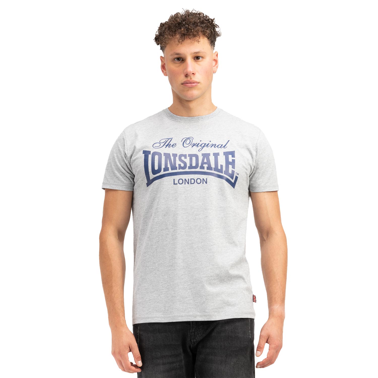 Lonsdale T-Shirt, Colsbrook, grey-navy, S