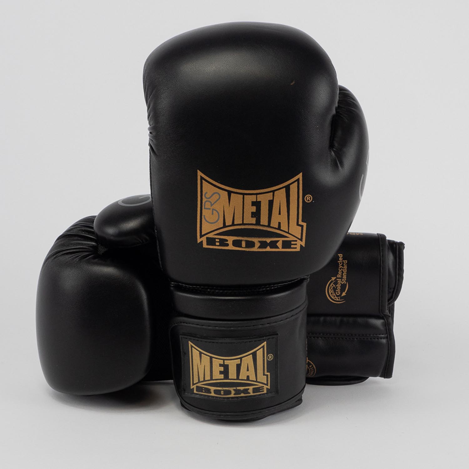 Metal Boxe Boxing Gloves, GRS, black-gold, 16 Oz