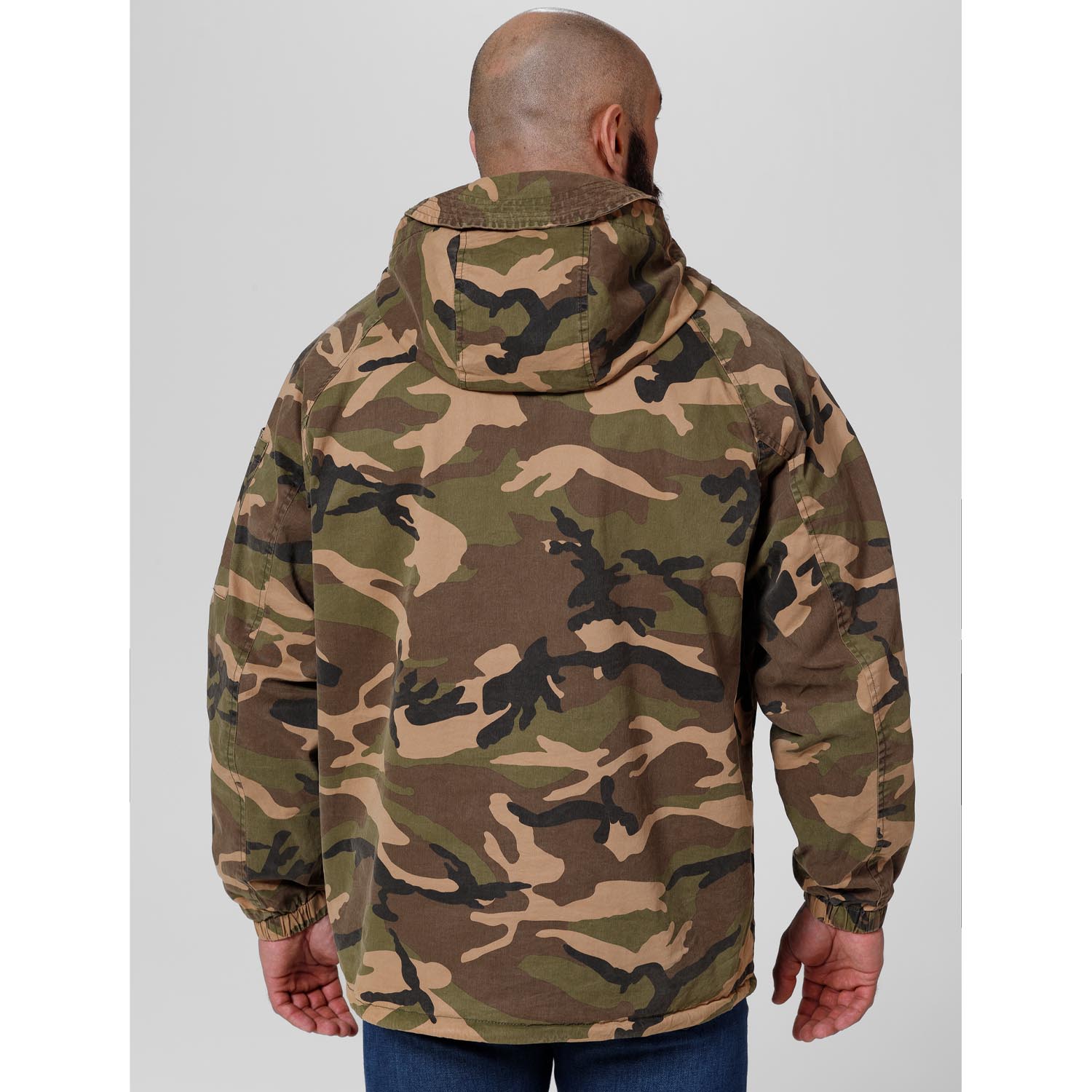 Pit Bull West Coast Jacket, Bassmore, Washed Cotton Hooded, camo, XL