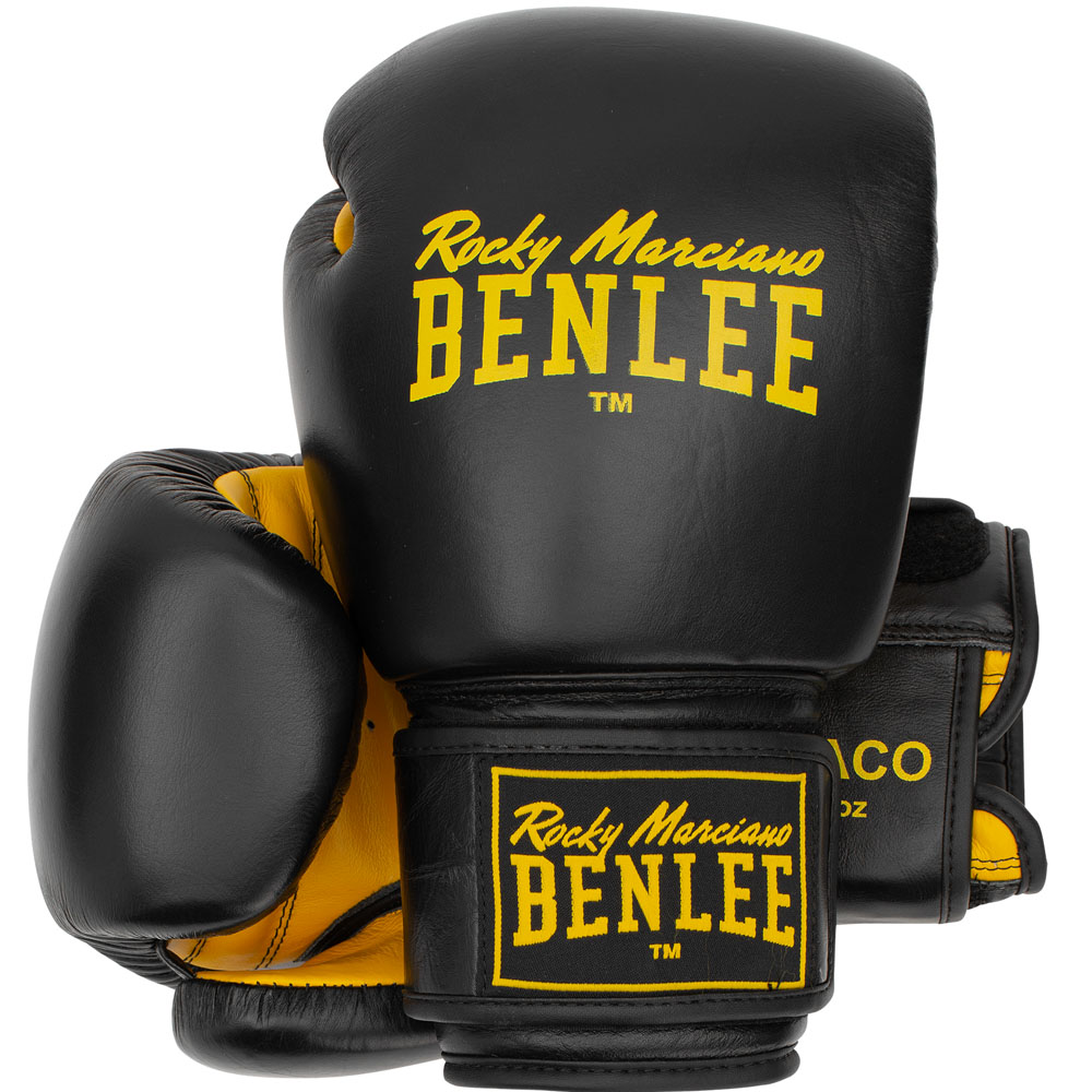 BENLEE Boxhandschuhe, Draco, schwarz-gelb, 12 Oz
