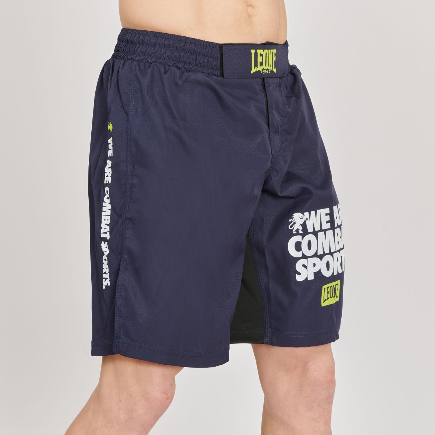 LEONE MMA Fight Shorts, Logo Wacs, AB952, navy, S
