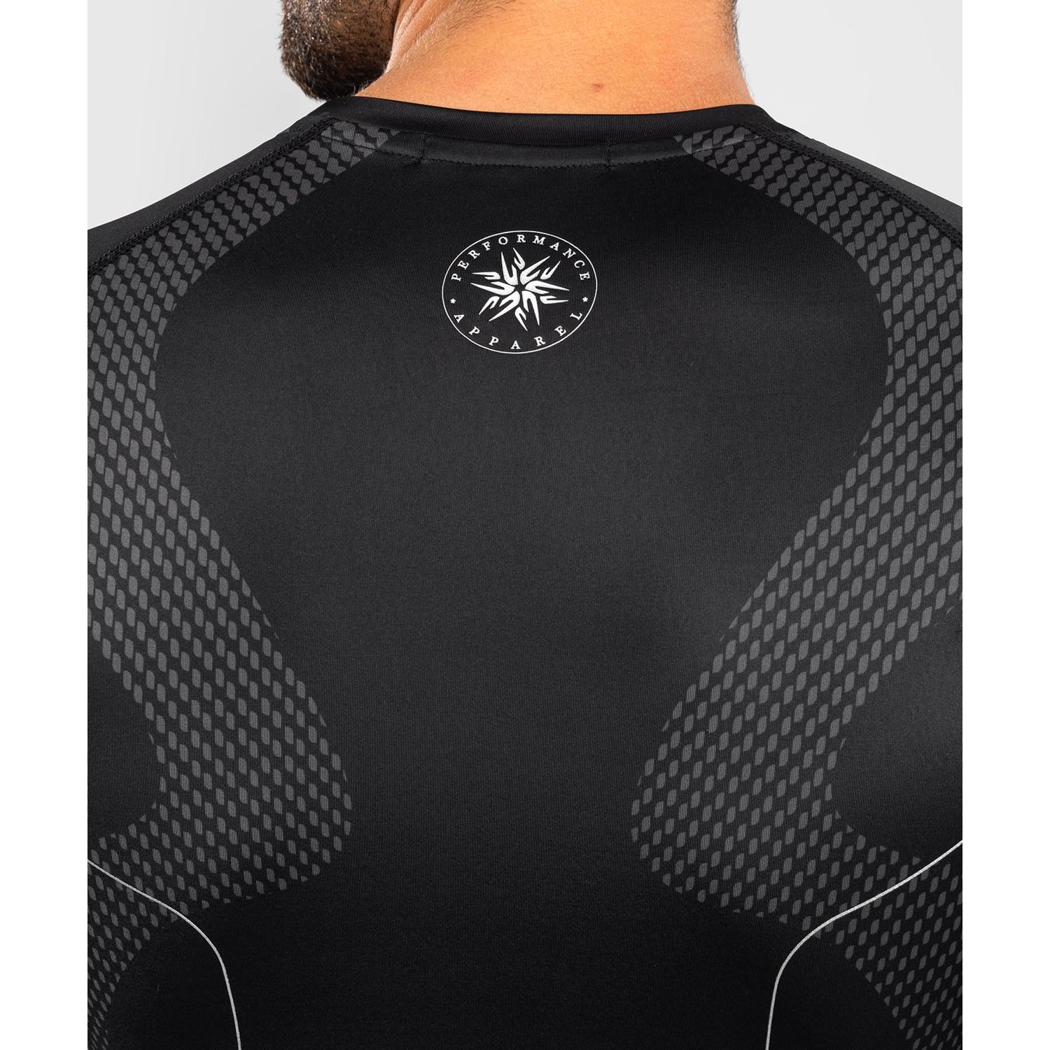 VENUM Rashguard, L/S, Nexus, black-silver, XXL