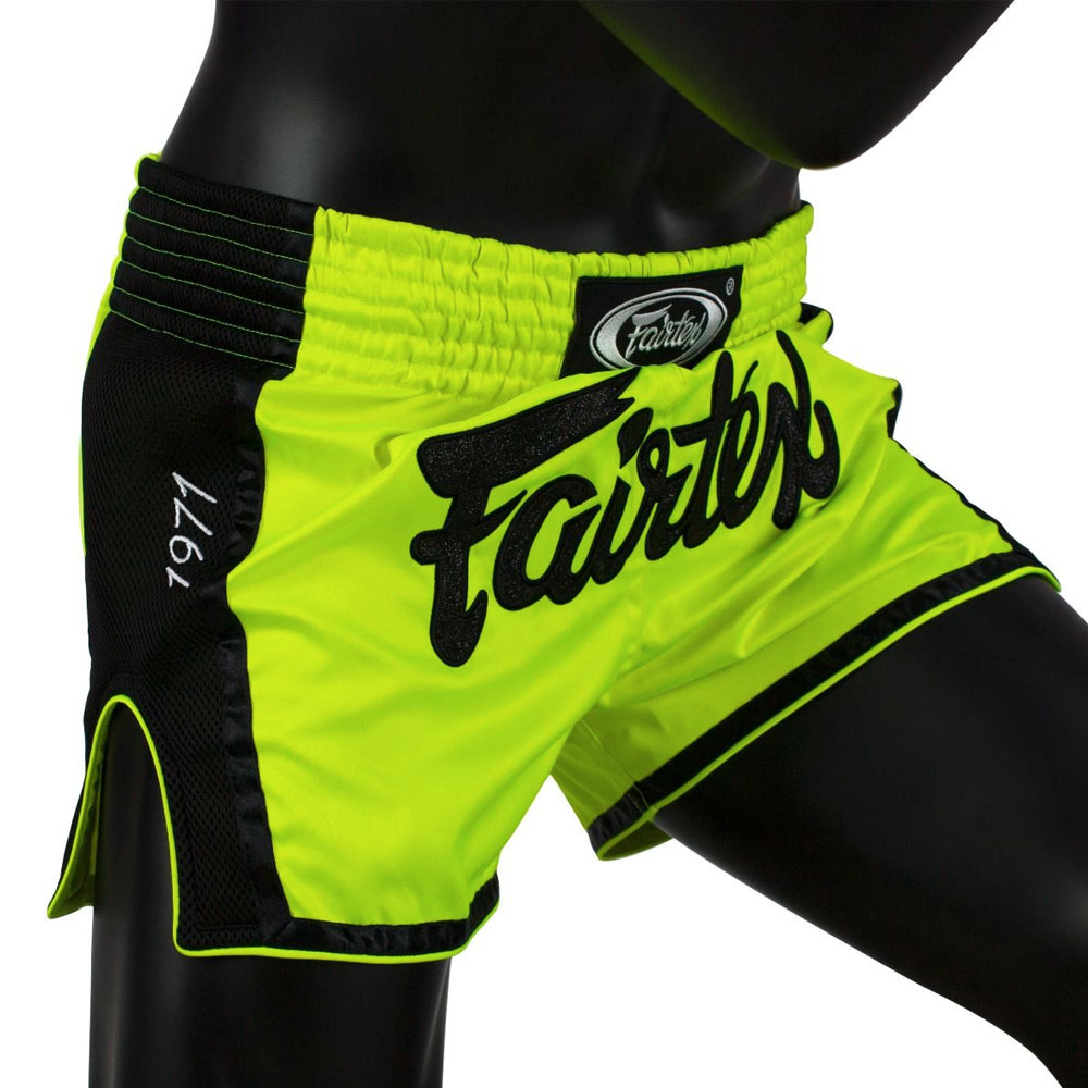 Fairtex Muay Thai Shorts, BS1706, neon-yellow, M