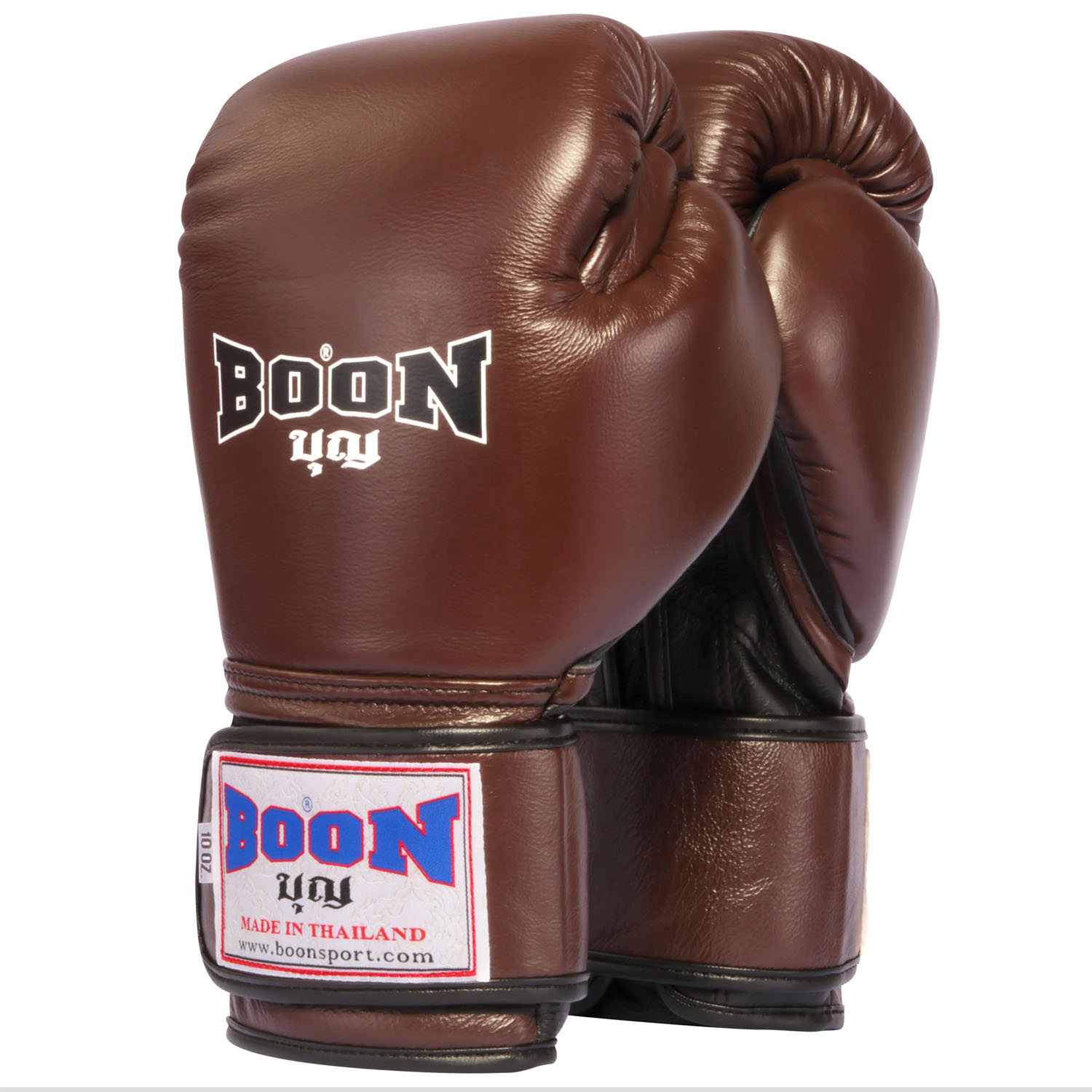 BOON Boxing Gloves, BGVBK, Classic, brown-black, 16 Oz