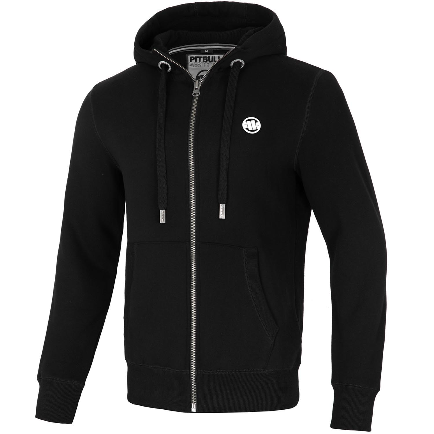 Pit Bull West Coast Zip Hoody, Small Logo, black, XL