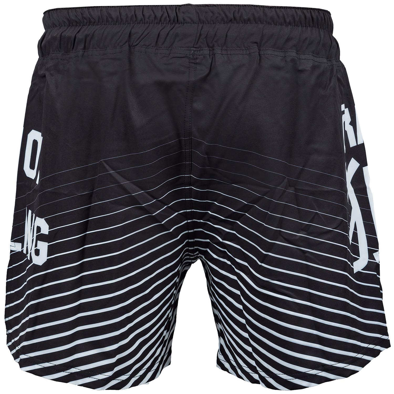 OKAMI MMA Fight Shorts, Big Kanji, black-white, M