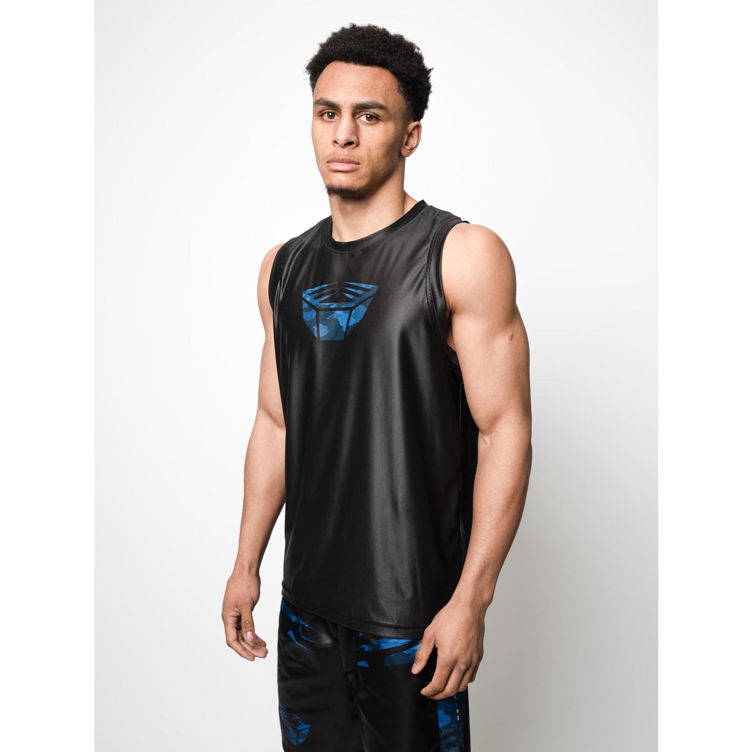 RINGLIFE Functional Tank Top, Unit, black-blue camo, XXL
