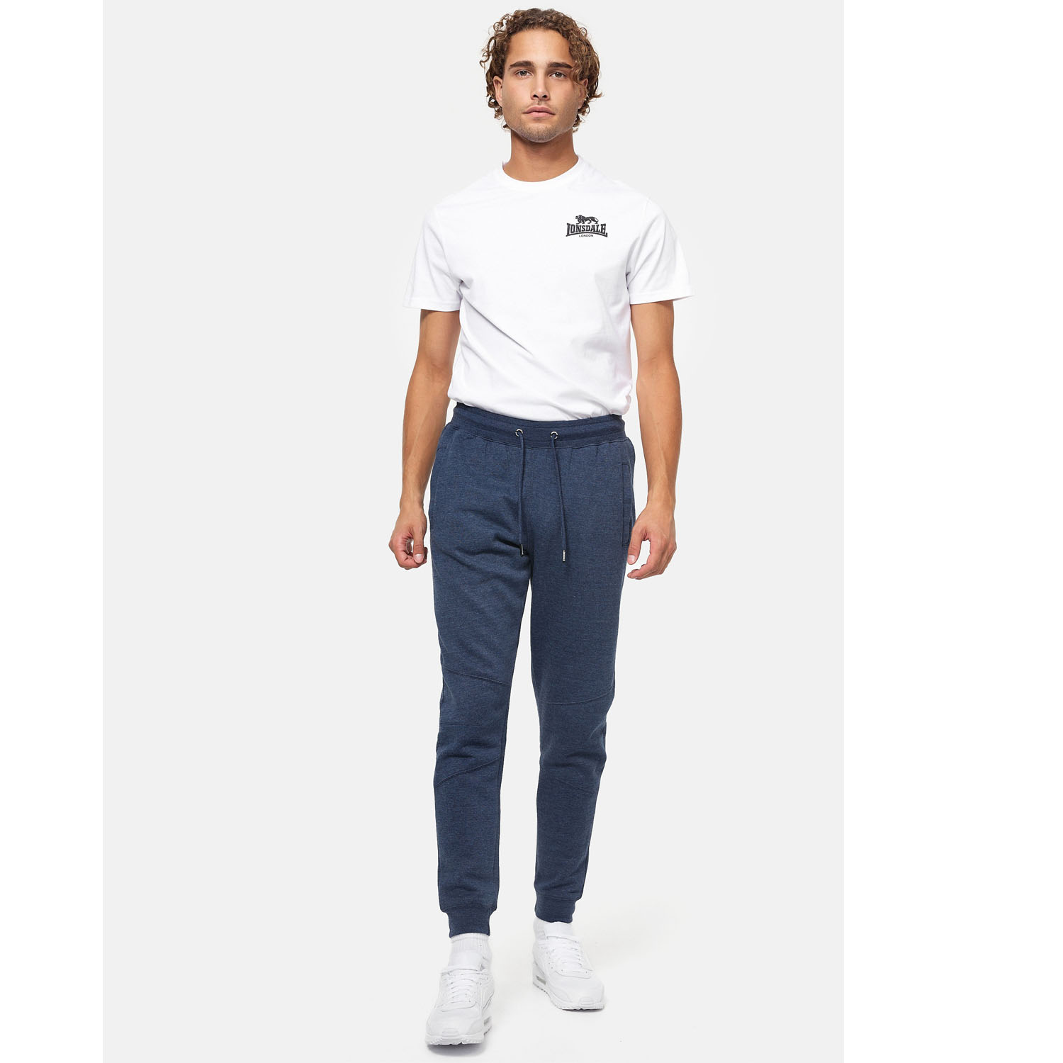 Lonsdale Jogging Pants, Wellingham, navy-orange, XXL