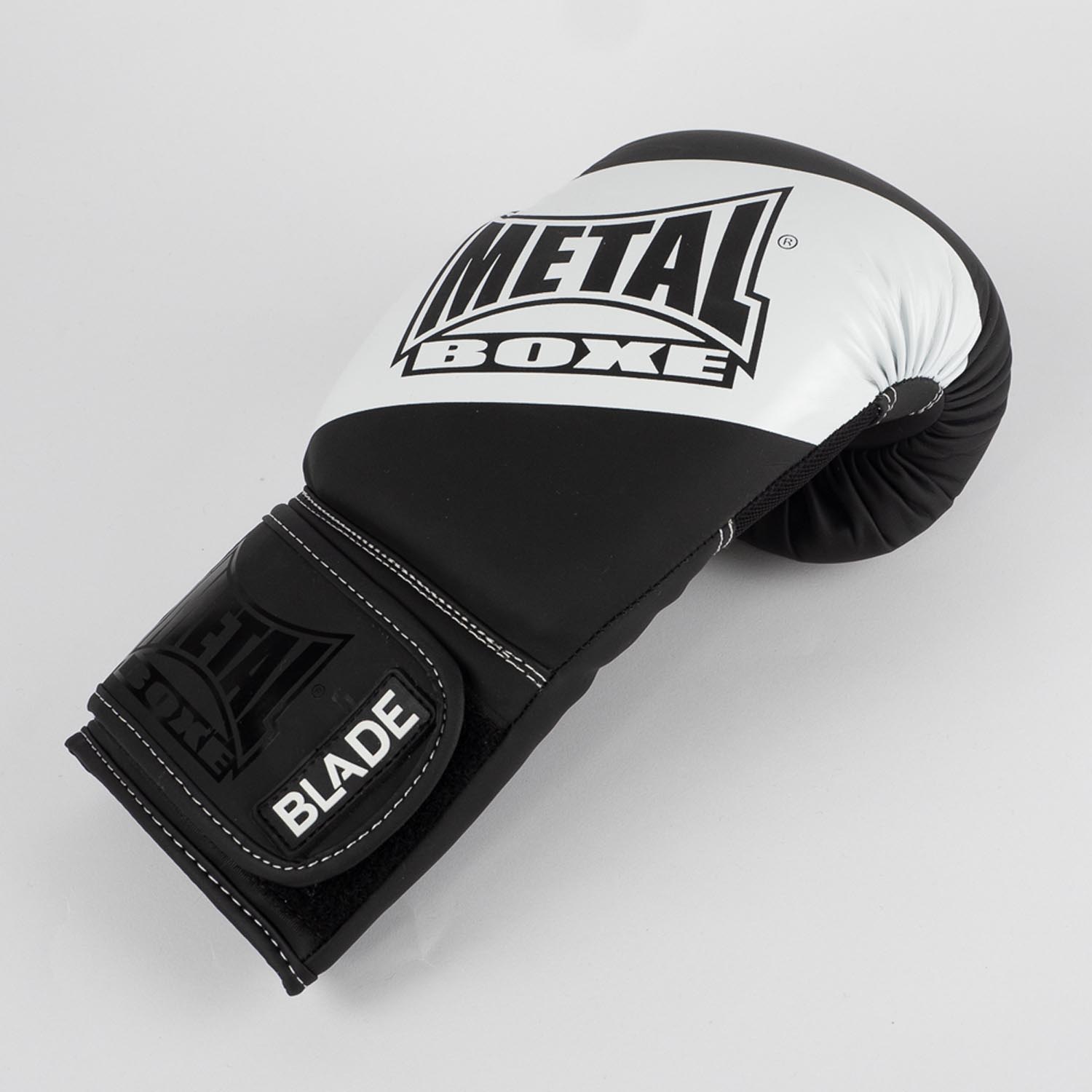 Metal Boxe Boxing Gloves, Blade, black-white, 16 Oz