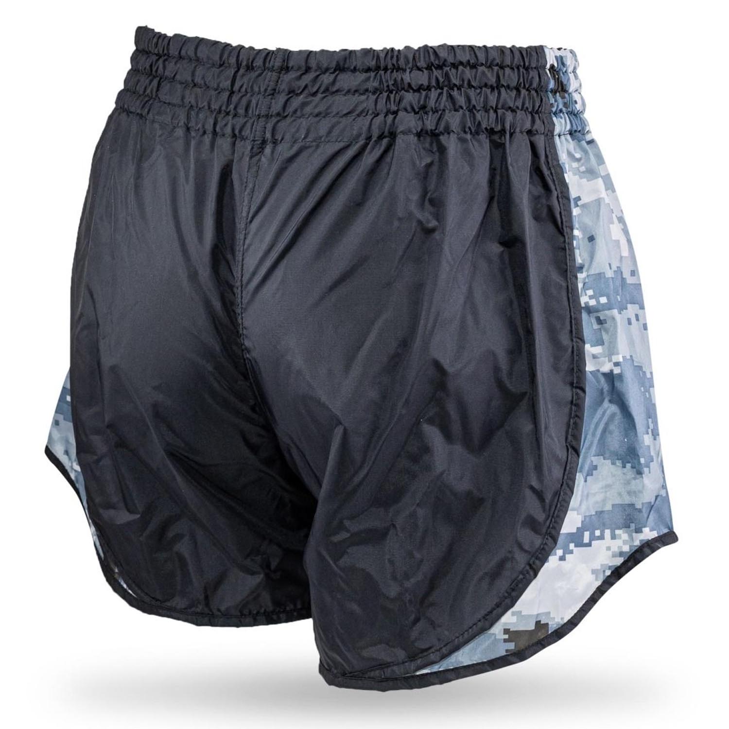 Booster Shorts Kinder, Retro Hybrid, camo grau, XS