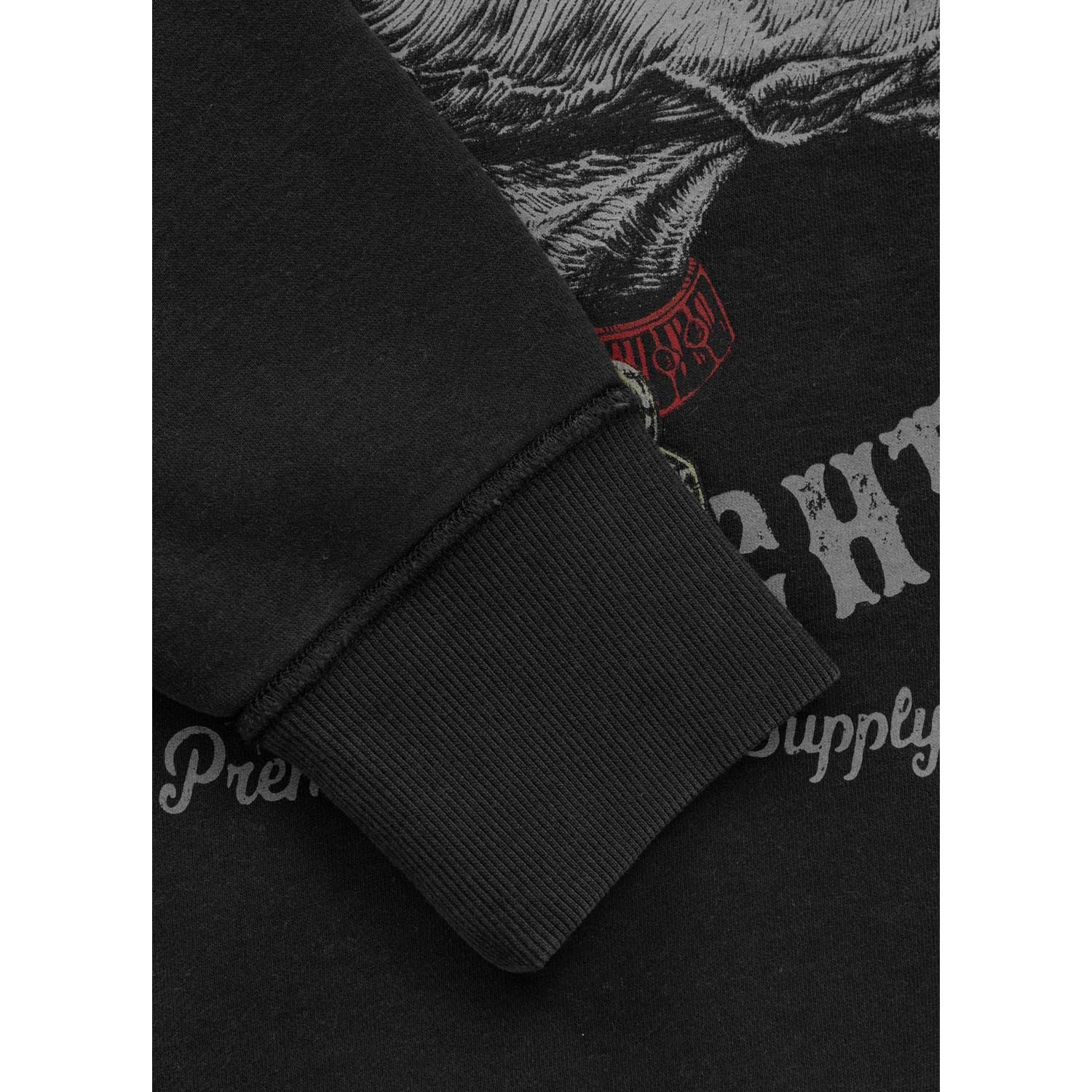Pit Bull West Coast Pullover, Strength And Respect, grey, XXXL