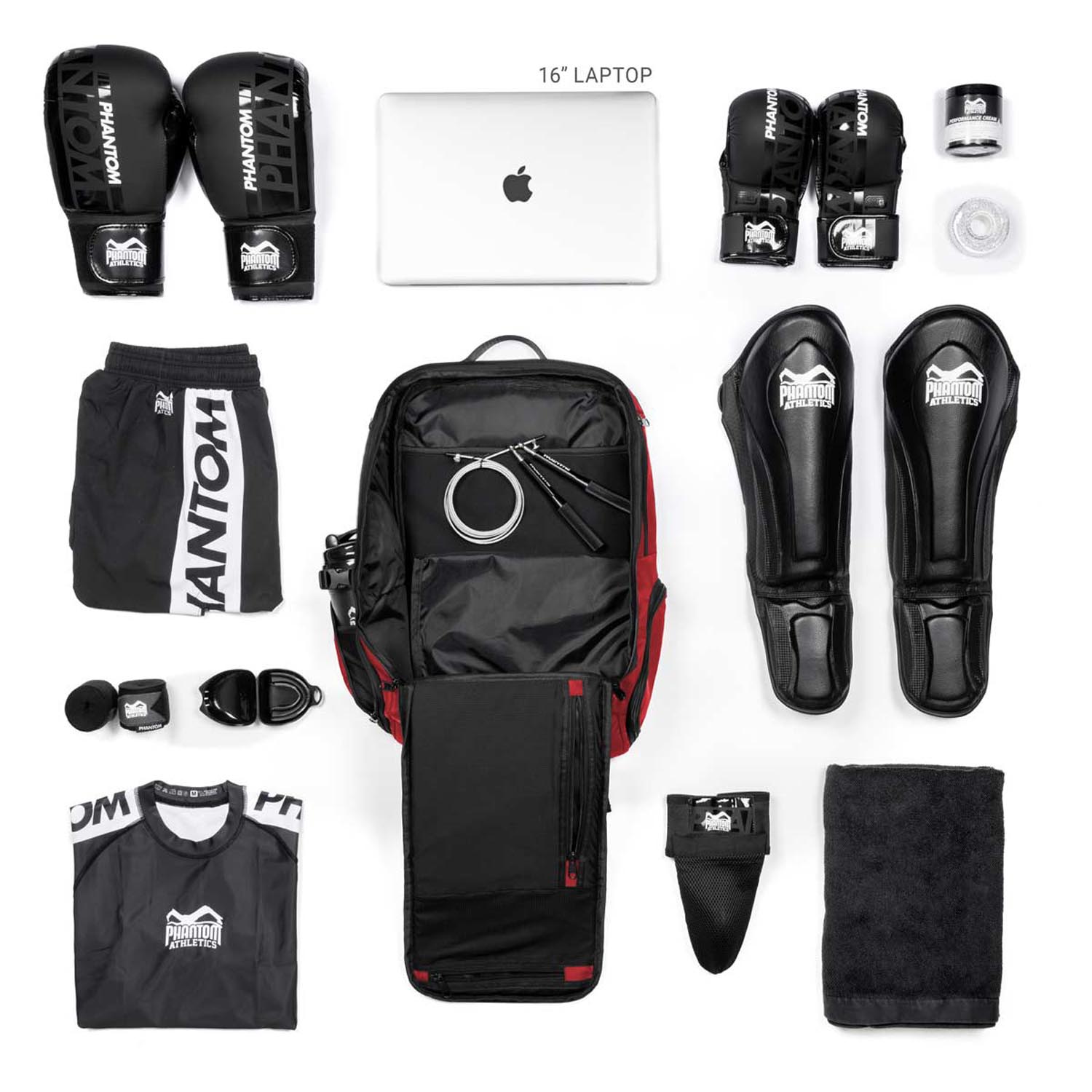 Phantom Athletics Backpack, Apex, red