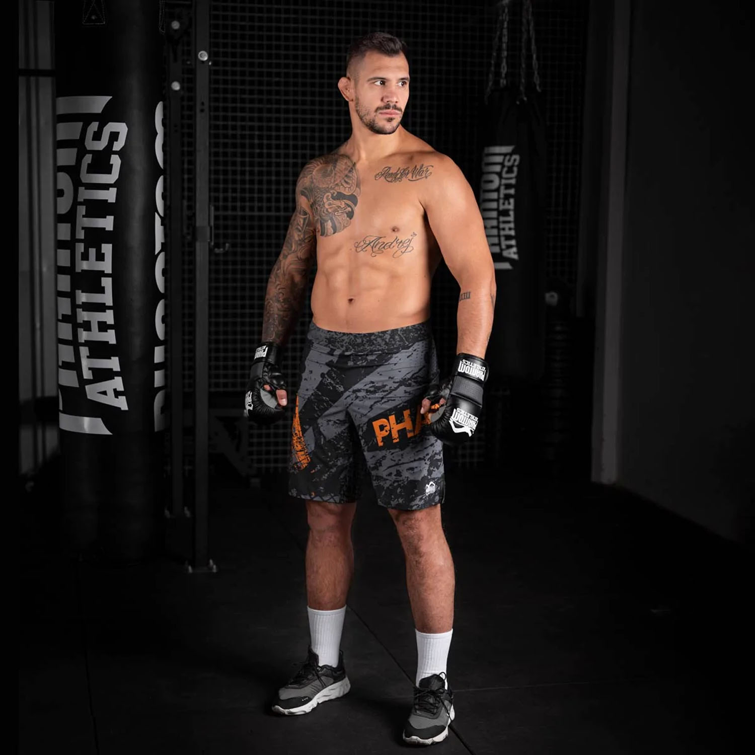 Phantom Athletics MMA Fight Shorts, Flex, Splatter, M