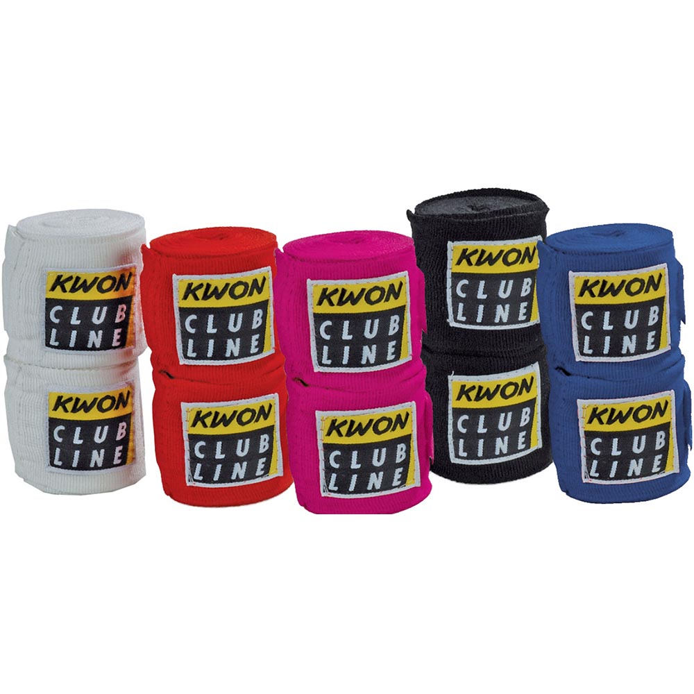 KWON Hand Wraps, Clubline, elastic, 2.5 m