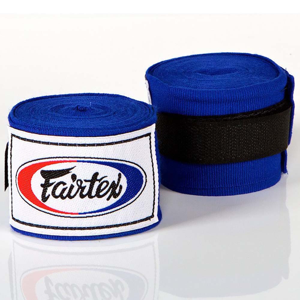 Fairtex Hand Wraps, semi-elastic, 4.5 m, blue