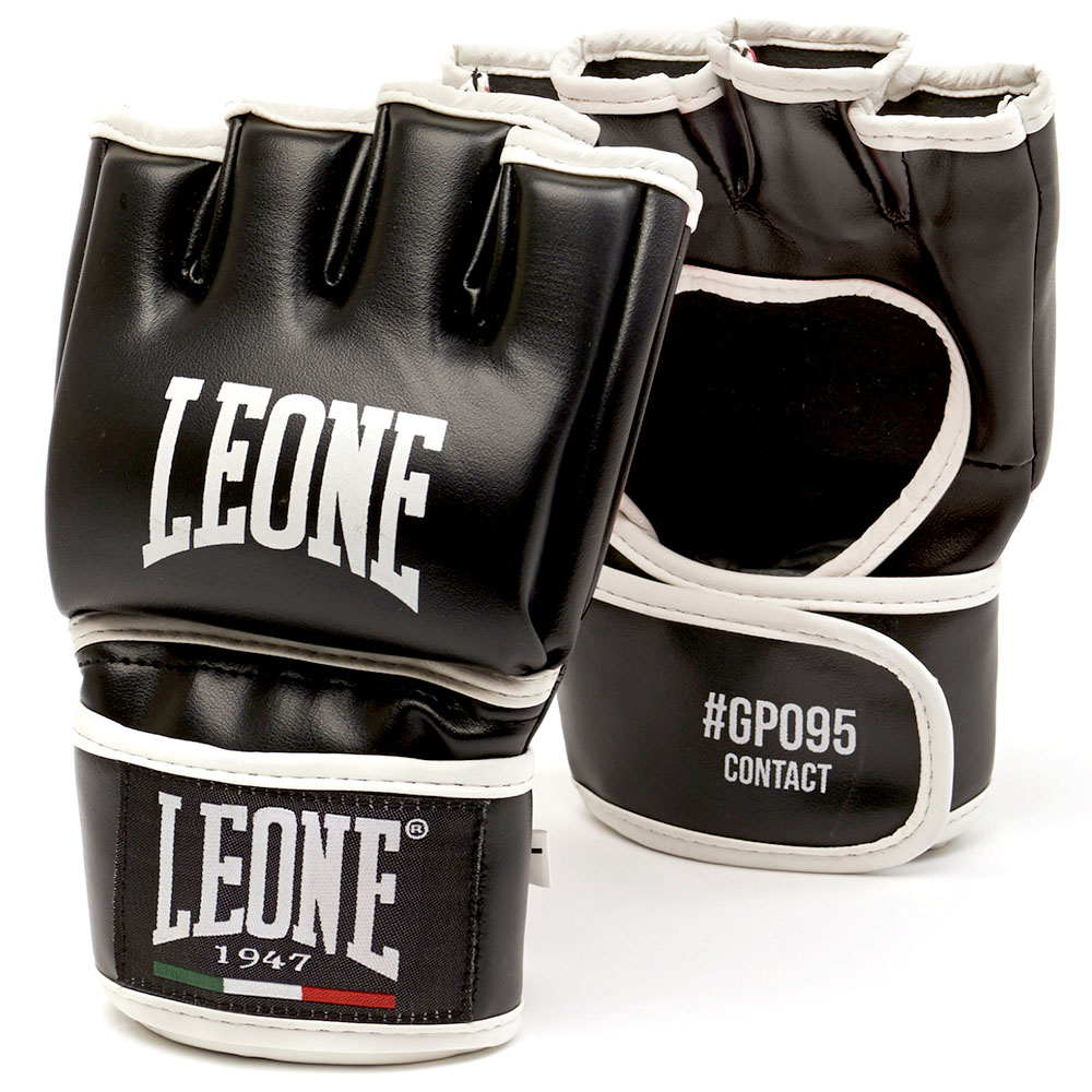 LEONE MMA Handschuhe, Contact, GP095, schwarz, M