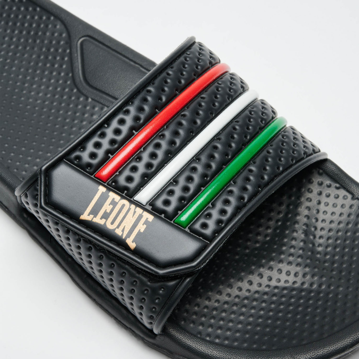 LEONE Badesandalen, Flag, schwarz, 40