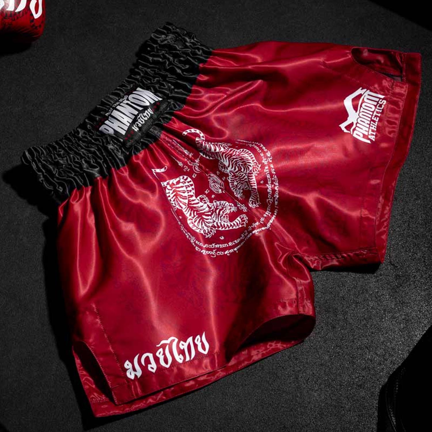 Phantom Athletics Muay Thai Shorts, Sak Yant, red, M