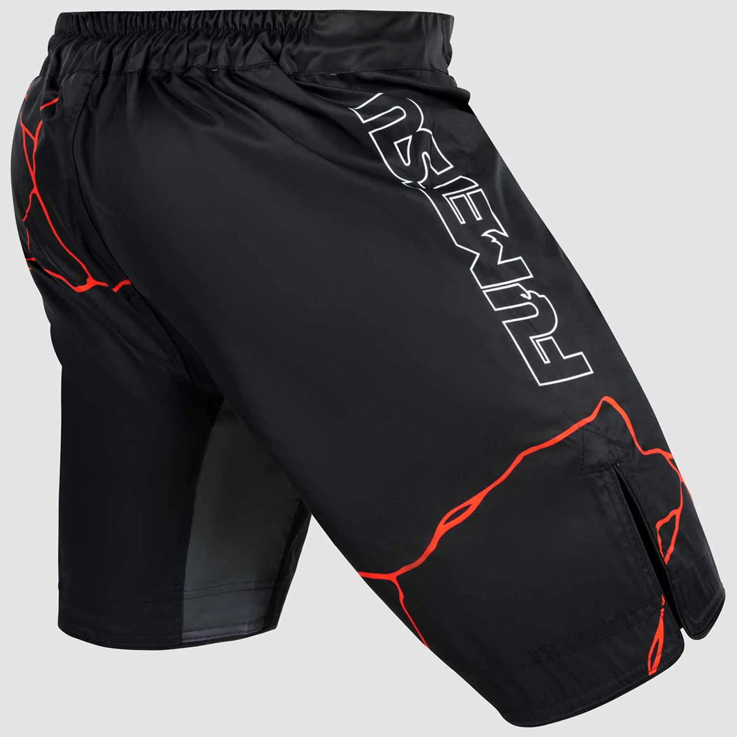 Fumetsu MMA Fight Shorts, Kintsugi, black-red, XXL