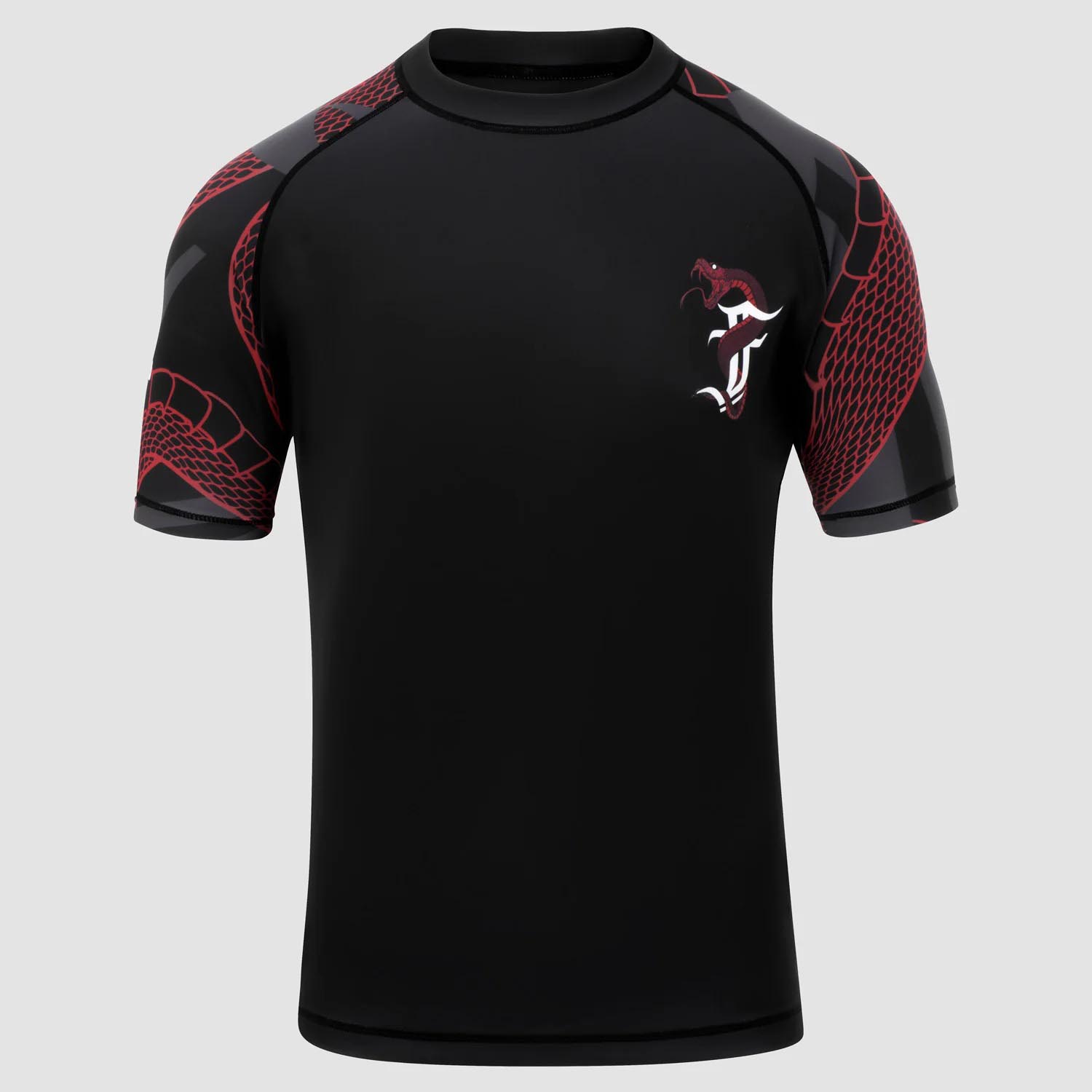 Fumetsu Rashguard, S/S, Woman, Anaconda, black-red, L